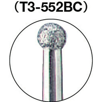 【メール便対応】トラスコ中山（TRUSCO）　CBNバー Φ3×軸3 #100　【品番：T3-552BC】