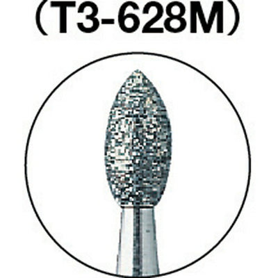 トラスコ中山（TRUSCO）　ダイヤモンドバー Φ1.8×刃長3.5×軸3 #140　【品番：T3-628M】