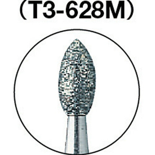 トラスコ中山（TRUSCO）　ダイヤモンドバー Φ1.8×刃長3.5×軸3 