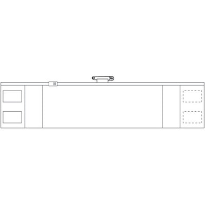 トラスコ中山（TRUSCO）　ファスナー付腕章 白　【品番：T-36692A】
