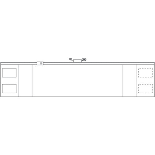 トラスコ中山（TRUSCO）　ファスナー付腕章 白　【品番：T-36692A】