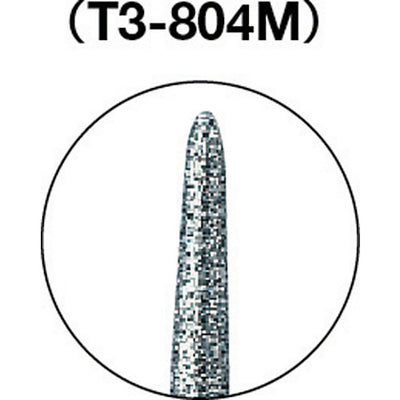 【メール便対応】トラスコ中山（TRUSCO）　ダイヤモンドバー Φ1.2×刃長8×軸3 #140　【品番：T3-804M】