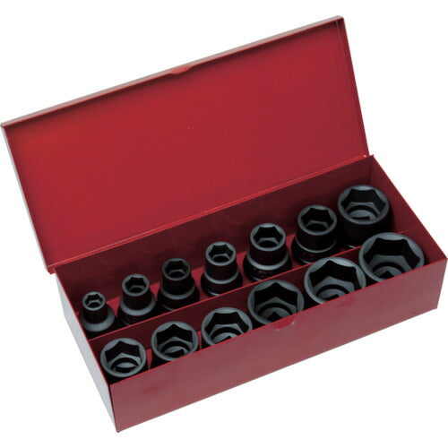 トラスコ中山（TRUSCO）　インパクト用ソケット13個組セット 差込角12.7mm　【品番：T4-13SET】
