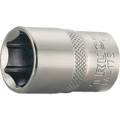 【メール便対応】トラスコ中山（TRUSCO）　ソケット 6角タイプ 差込角12.7 対辺17mm　【品番：T4-17S】