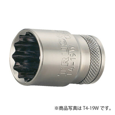 トラスコ中山（TRUSCO）　ソケット 12角タイプ 差込角12.7 対辺24mm　【品番：T4-24W】