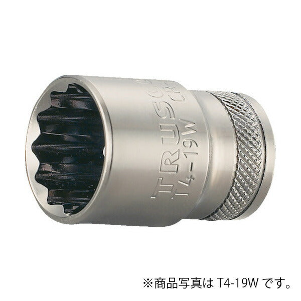 トラスコ中山（TRUSCO）　ソケット 12角タイプ 差込角12.7 対辺24mm　【品番：T4-24W】
