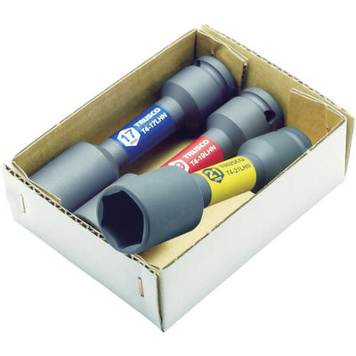 トラスコ中山（TRUSCO）　薄肉ホイルナットロングソケット3個セット 差込角12.7　【品番：T4-3LHNSET】