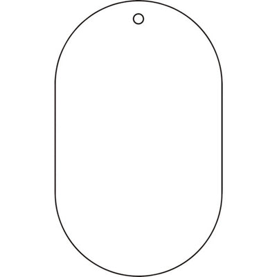 【メール便対応】トラスコ中山（TRUSCO）　白無地板 小判型 5枚組 60×38×2厚　【品番：T459-15】