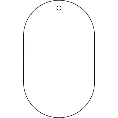 【メール便対応】トラスコ中山（TRUSCO）　白無地板 小判型 5枚組 60×38×2厚　【品番：T459-15】