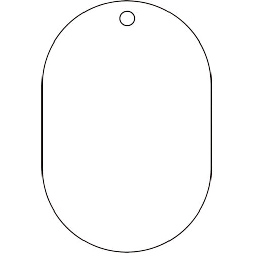 【メール便対応】トラスコ中山（TRUSCO）　白無地板 小判型 5枚組 70×47×2.5厚　【品番：T459-26】