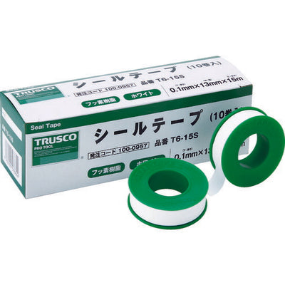 トラスコ中山（TRUSCO）　シールテープ（1巻） 13mm×15m　【品番：T6-15S】
