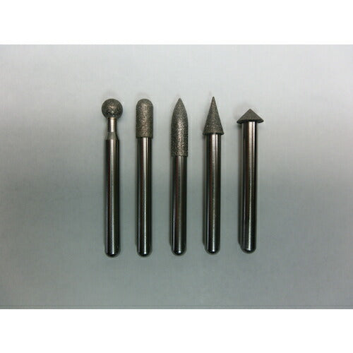 【メール便対応】トラスコ中山（TRUSCO）　ダイヤモンドバー 6mm軸 5本組セット　【品番：T6-S5】