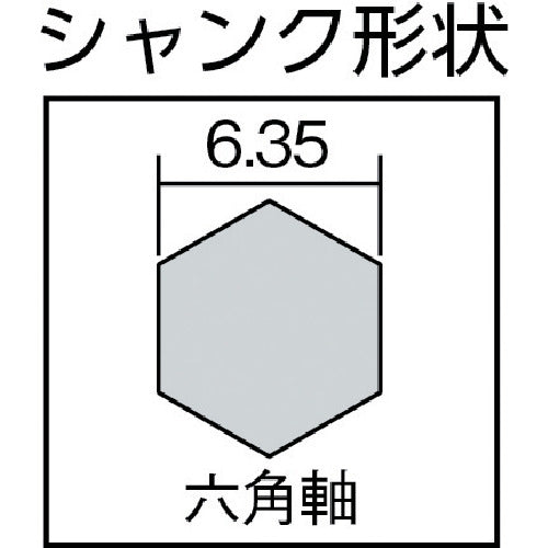 【メール便対応】トラスコ中山（TRUSCO）　六角軸鉄工ドリル 5.2mm　【品番：T6SDN-52】