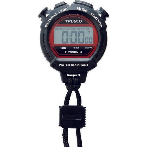 トラスコ中山（TRUSCO）　防滴型ストップウォッチ　【品番：T-709RN-A】◯