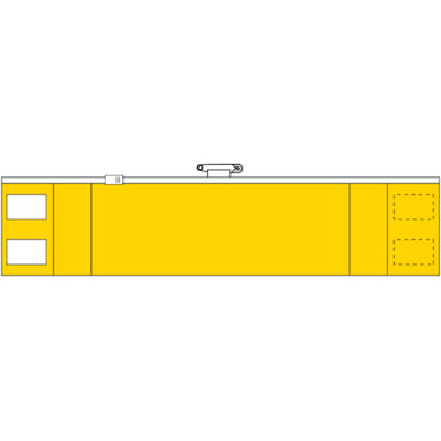 トラスコ中山（TRUSCO）　ファスナー付腕章 黄　【品番：T-84840A】