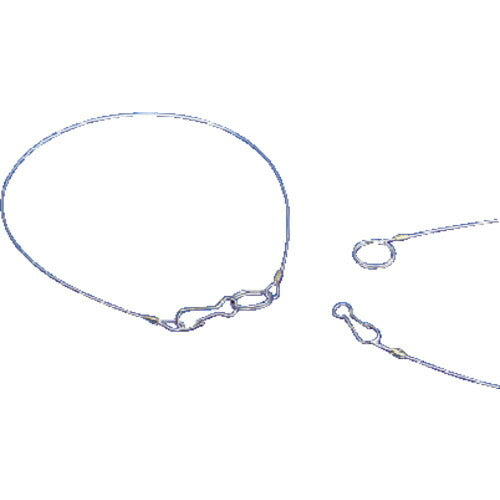 【メール便対応】トラスコ中山（TRUSCO）　吊り下げ用ロープ ステンレス製 5本1組 0.7Ф×400　【品番：T860-02】