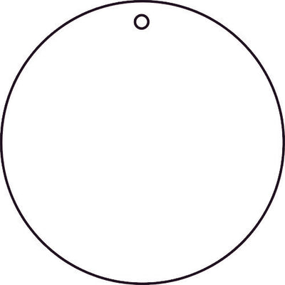 【メール便対応】トラスコ中山（TRUSCO）　白無地板 10枚組 50Ф×2厚　【品番：T886-40】