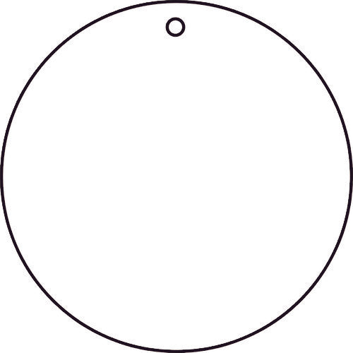 【メール便対応】トラスコ中山（TRUSCO）　白無地板 10枚組 50Ф×2厚　【品番：T886-40】