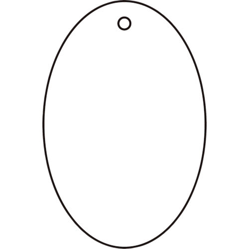 【メール便対応】トラスコ中山（TRUSCO）　白無地板 楕円型 5枚組 45×30×2厚　【品番：T886-49】