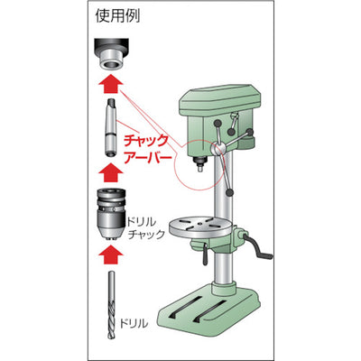 【メール便対応】トラスコ中山（TRUSCO）　チャックアーバー焼入研磨品JT-6×MT-2　【品番：TCA-52Y】