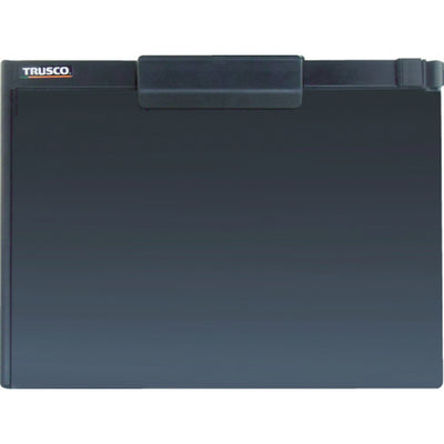 トラスコ中山（TRUSCO）　ペンホルダー付クリップボード A4横 黒　【品番：TCB-A4S-BK】