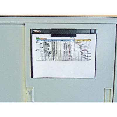 トラスコ中山（TRUSCO）　ペンホルダー付クリップボード（マグネット付） A4縦 黒　【品番：TCBM-A4E-BK】