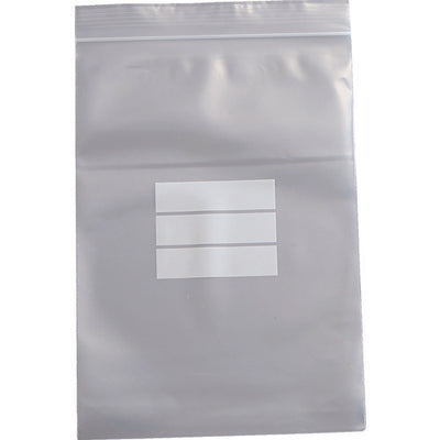 トラスコ中山（TRUSCO）　チャック付ポリ袋（白枠付き） 0.08mm厚 200×140mm　【品番：TCBW-G-8-TM】