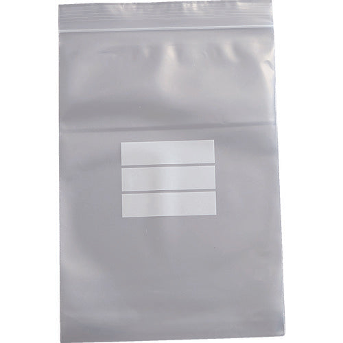 トラスコ中山（TRUSCO）　チャック付ポリ袋（白枠付き） 0.08mm厚 200×140mm　【品番：TCBW-G-8-TM】