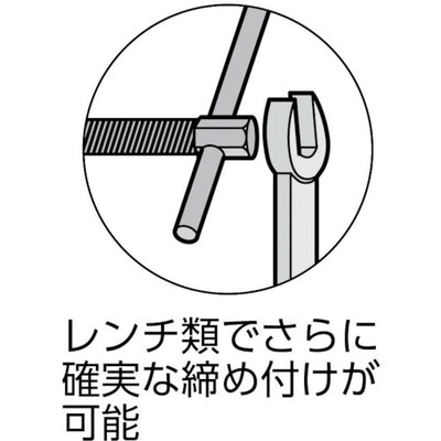 【メール便対応】トラスコ中山（TRUSCO）　C型シャコ万力 100mm キャップ・リング　【品番：TCC-100N-CR】