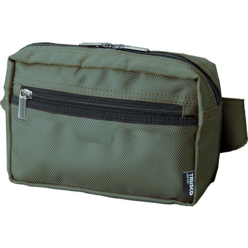 トラスコ中山（TRUSCO）　コンパクトウエストポーチ グリーン　【品番：TC-CWP-GN】