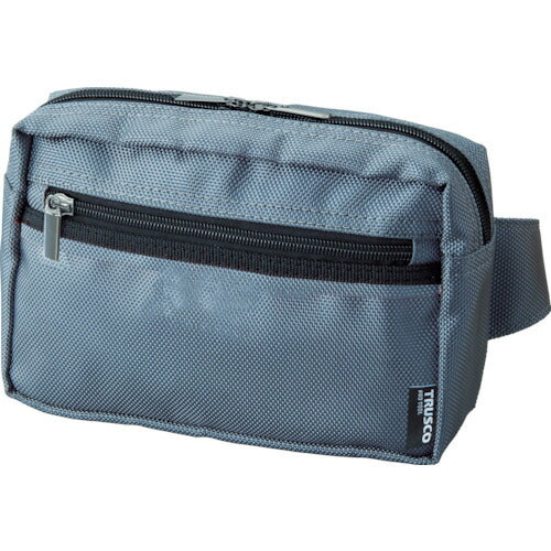 トラスコ中山（TRUSCO）　コンパクトウエストポーチ グレー　【品番：TC-CWP-GY】