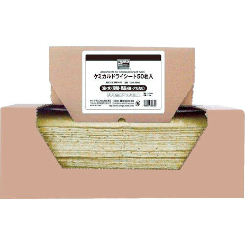 トラスコ中山（TRUSCO）　ケミカルドライシート 380×480  （50枚入）　【品番：TCDS-3848】