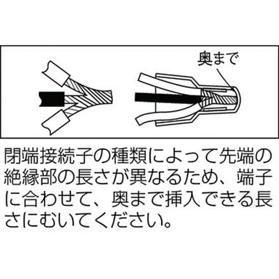 トラスコ中山（TRUSCO）　絶縁被覆付閉端接続子CE-8 （12個入）　【品番：T-CE-8】