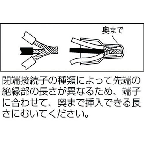 トラスコ中山（TRUSCO）　絶縁被覆付閉端接続子CE-8 （12個入）　【品番：T-CE-8】