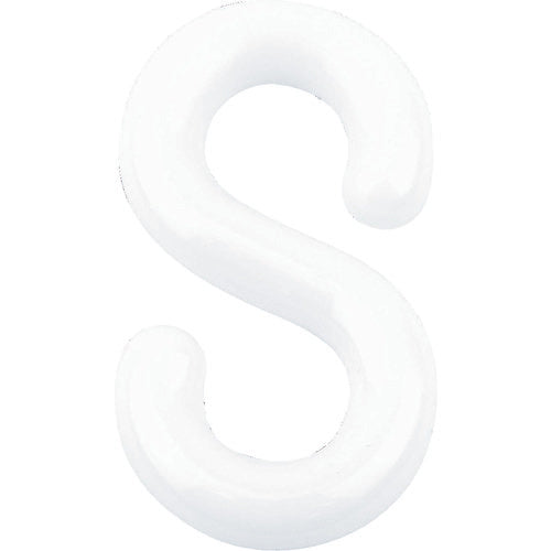 【メール便対応】トラスコ中山（TRUSCO）　プラフックS型 ホワイト 6MM （2個入）　【品番：TCF6W】