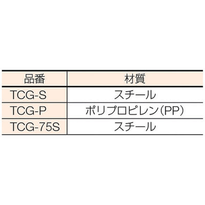 トラスコ中山（TRUSCO）　ベルト荷締機用コーナーガード 75mm幅用 スチール製　【品番：TCG-75S】