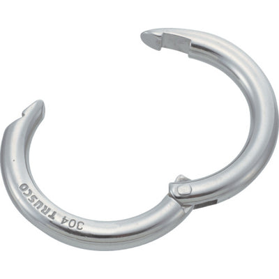 【メール便対応】トラスコ中山（TRUSCO）　チェーンキャッチ ステンレス製 線径Φ4×長さ20mm （2個入）　【品番：TCK-4】