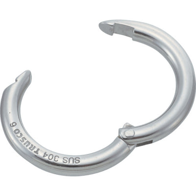 【メール便対応】トラスコ中山（TRUSCO）　チェーンキャッチ ステンレス製 線径Φ6×長さ30mm （2個入）　【品番：TCK-6】
