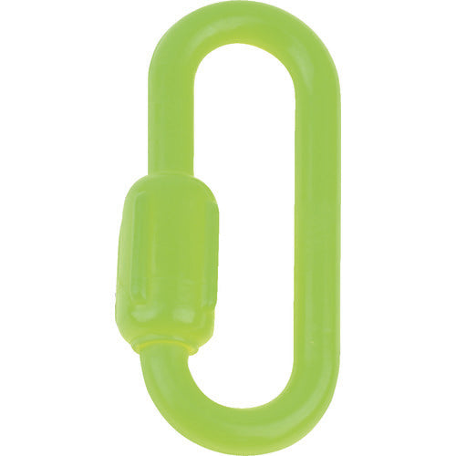 【メール便対応】トラスコ中山（TRUSCO）　プラカラビナ 蛍光イエロー 6MM （2個入）　【品番：TCK6LY】