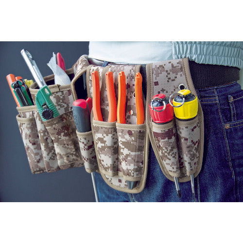 トラスコ中山（TRUSCO）　デジタルデザート迷彩 ペンチホルダ 3連差し　【品番：TCM-P13】