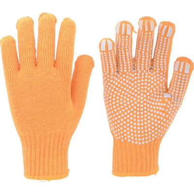 トラスコ中山（TRUSCO）　カラーナイロンすべり止め付軍手 黄　【品番：TCNSG-Y】