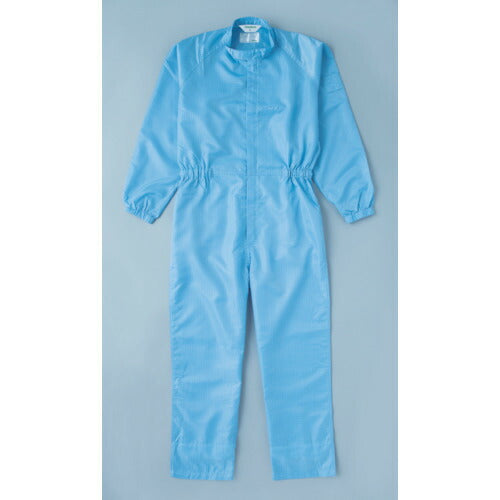 トラスコ中山（TRUSCO）　制電糸グリッド仕様フード無つなぎ服 ブルー LL　【品番：TCOG-B-LL】
