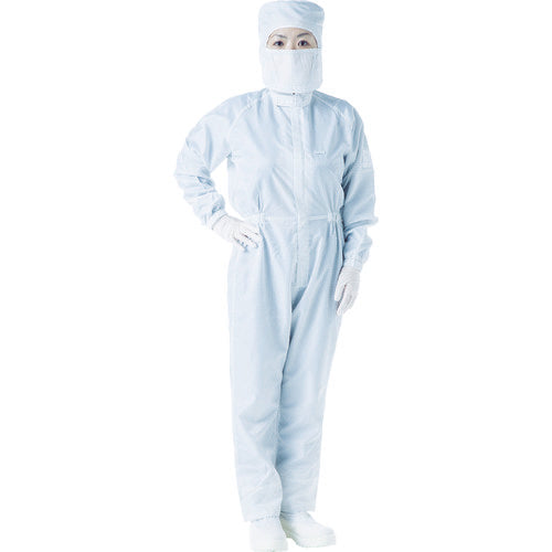 トラスコ中山（TRUSCO）　制電糸グリッド仕様フード付つなぎ服 ホワイト 3L　【品番：TCOGF-W-3L】