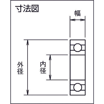【メール便対応】トラスコ中山（TRUSCO）　樹脂ベアリングPEEK 外径13 内径4　【品番：TCP1304】