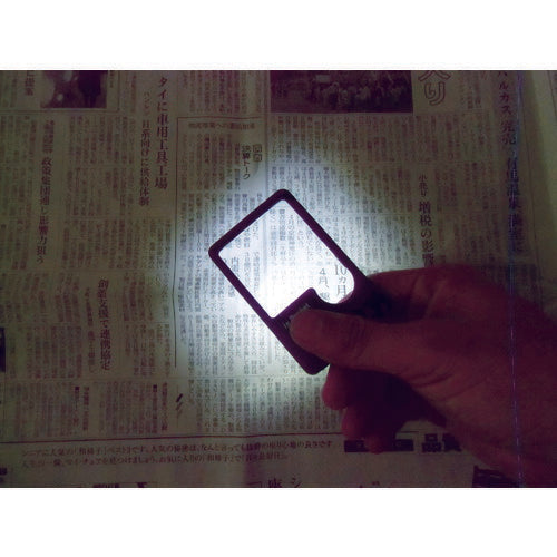 【メール便対応】トラスコ中山（TRUSCO）　LED付カードルーペ　【品番：TCPL-45】