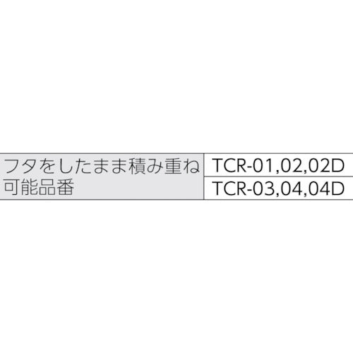 トラスコ中山（TRUSCO）　クリアライトボックス 44L 透明　【品番：TCR-03】