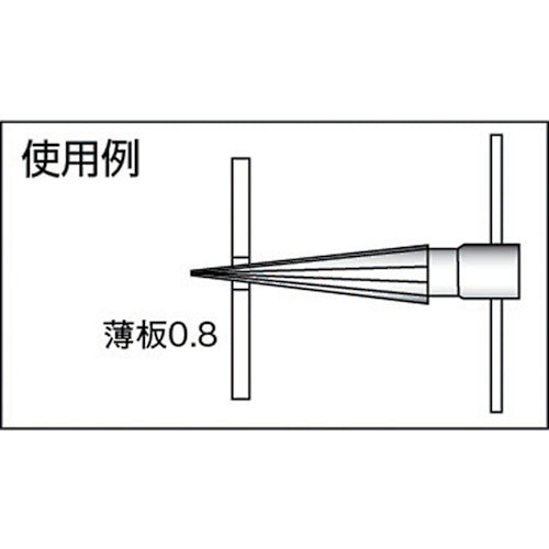 【メール便対応】トラスコ中山（TRUSCO）　シャーシリーマー 寸法Φ3〜12　【品番：TCR-1】