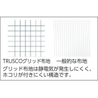 トラスコ中山（TRUSCO）　クリーンルーム用エプロン 青　【品番：TCRA-B】