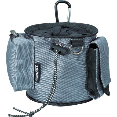 トラスコ中山（TRUSCO）　コンパクトツールケース シボリポケット グレー　【品番：TCTC2003-GY】