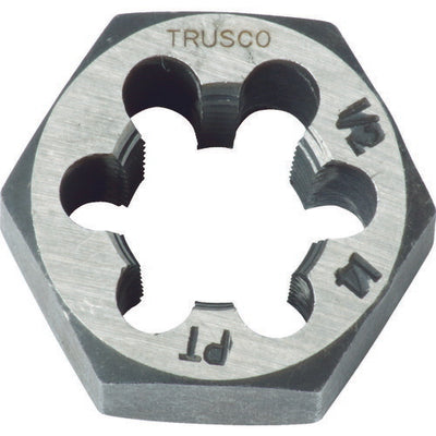 【メール便対応】トラスコ中山（TRUSCO）　六角サラエナットダイス PT1/2-14　【品番：TD6-1/2PT14】